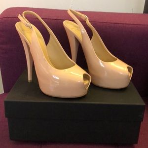 Giuseppe Zanotti Nude Platform Heels
